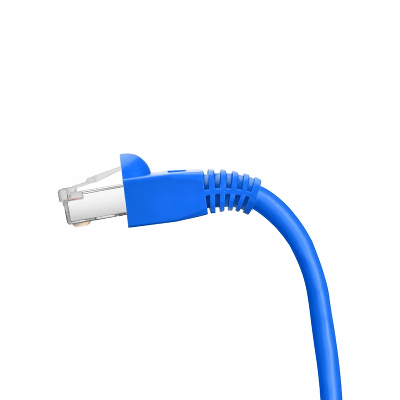 Cat5e RJ45 Strain Relief Boots, 6.5mm OD for Cat5e F/UTP 24AWG Ethernet Network Cable, Blue, 50PCS/Pack