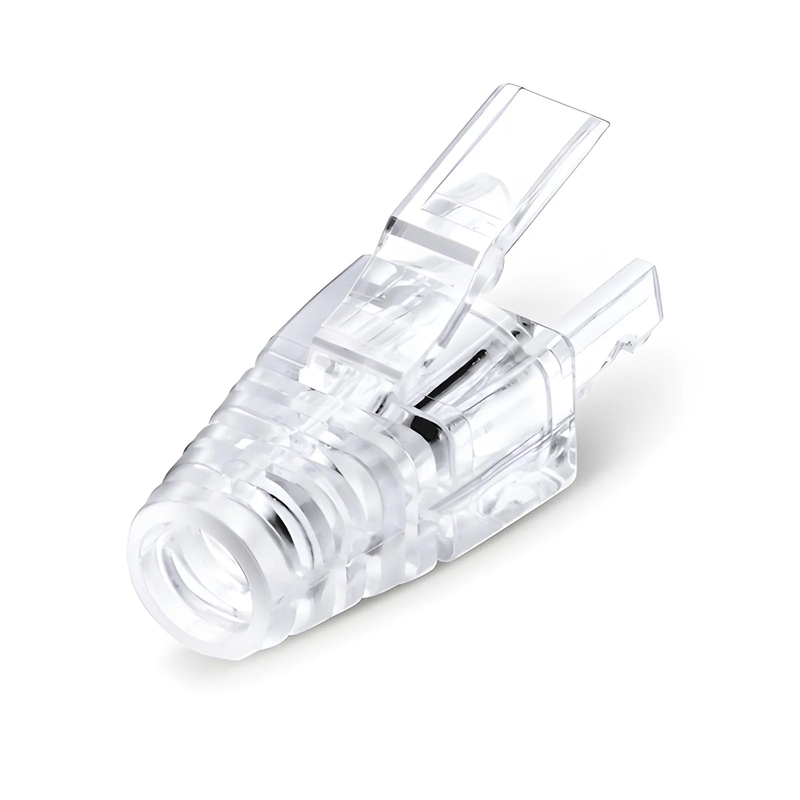 Cat5e RJ45 Strain Relief Boots, 5.8mm OD for Cat5e UTP 24AWG, F/UTP 26AWG Ethernet Network Cable, Transparent, 50PCS/Pack
