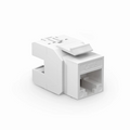 Cat6 RJ45 (8P8C) Unshielded Punch Down Keystone Jack Module, White (10 pcs/Pack)