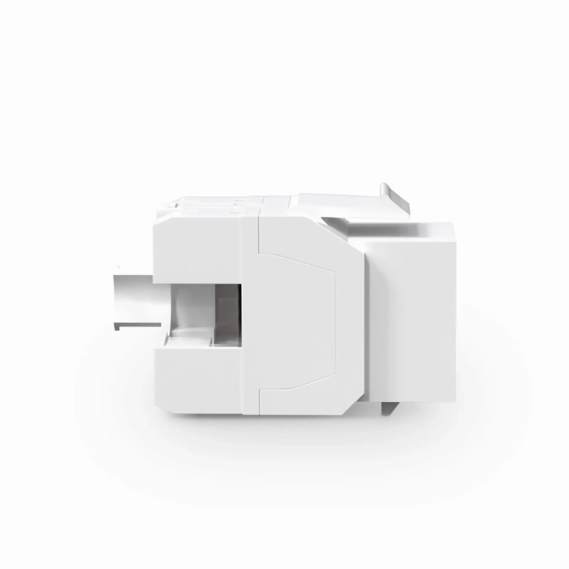 Cat6 RJ45 (8P8C) Unshielded Punch Down Keystone Jack Module, White (10 pcs/Pack)