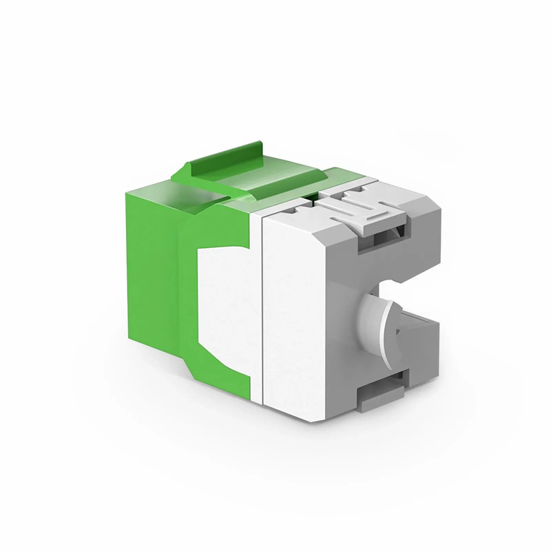 Cat6 RJ45 (8P8C) Unshielded Punch Down Keystone Jack Module, Green (10 pcs/Pack)