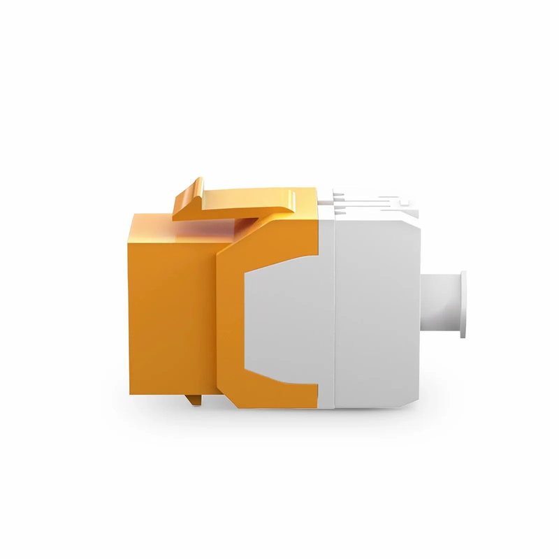 Cat6 RJ45 (8P8C) Unshielded Punch Down Keystone Jack Module, Orange (10 pcs/Pack)