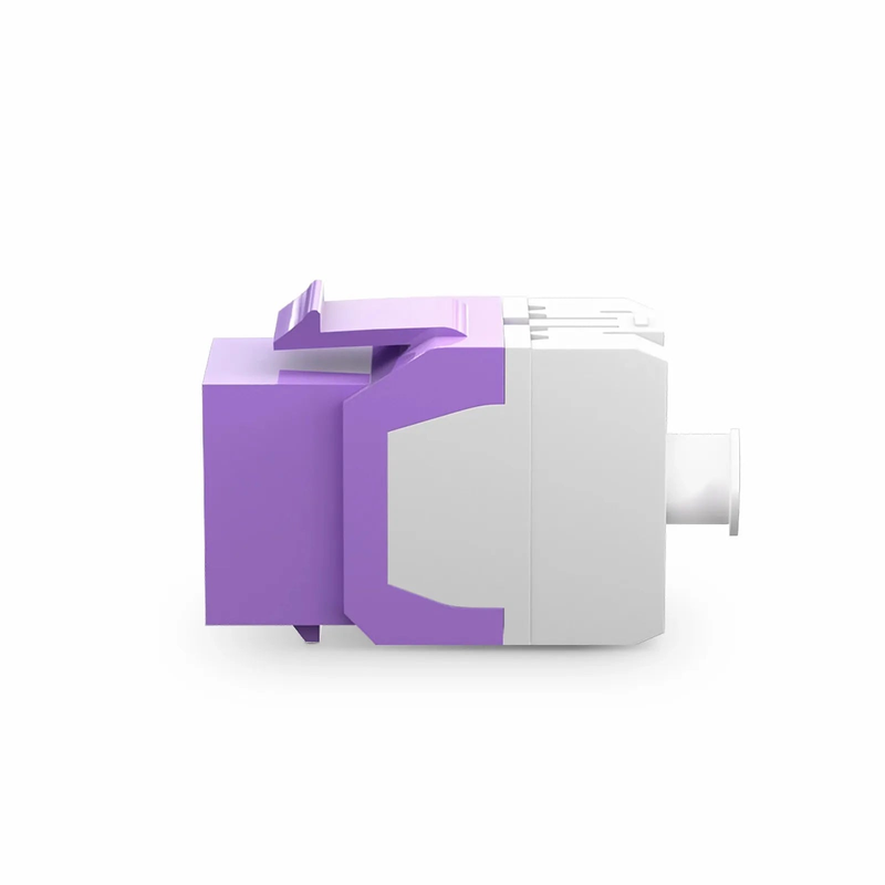 Cat6 RJ45 (8P8C) Unshielded Punch Down Keystone Jack Module, Purple (10 pcs/Pack)
