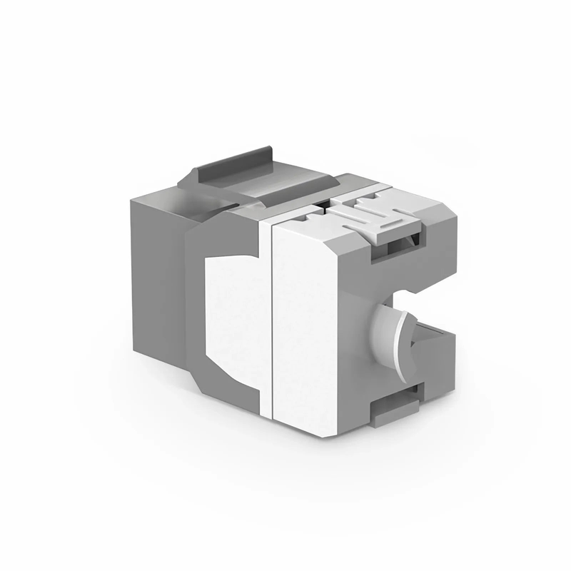 Cat6 RJ45 (8P8C) Unshielded Punch Down Keystone Jack Module, Gray (10 pcs/Pack)