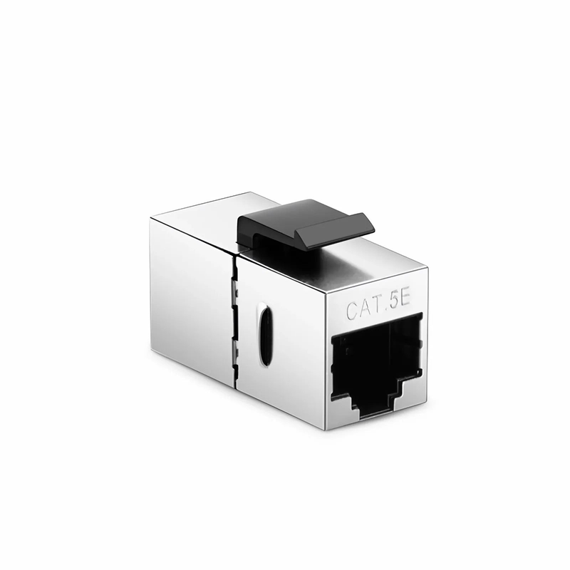Cat5e Keystone RJ45 Coupler, Shielded, Female to Female Insert Inline Coupler (12pcs/Pack)