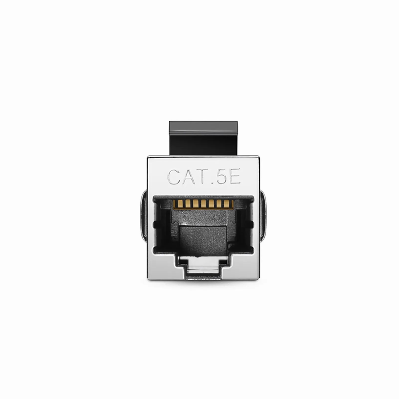 Cat5e Keystone RJ45 Coupler, Shielded, Female to Female Insert Inline Coupler (12pcs/Pack)
