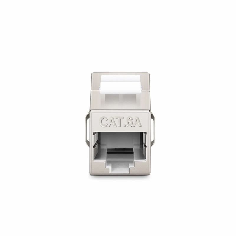 Cat6a Keystone RJ45 Coupler, Shielded, Female to Female Insert Inline Coupler
