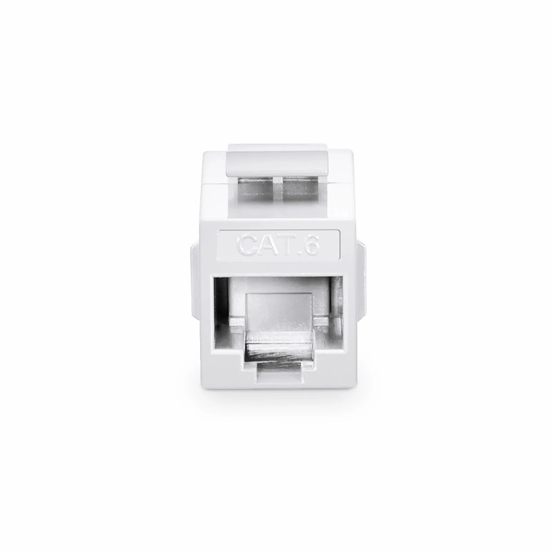Cat6 Keystone RJ45 Coupler, Unshielded, Female to Female Insert Inline Coupler - White (12pcs/Pack)