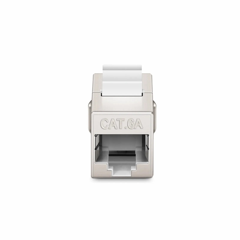 Cat6a Keystone RJ45 Coupler, Shielded, Female to Female Insert Inline Coupler (12pcs/Pack)