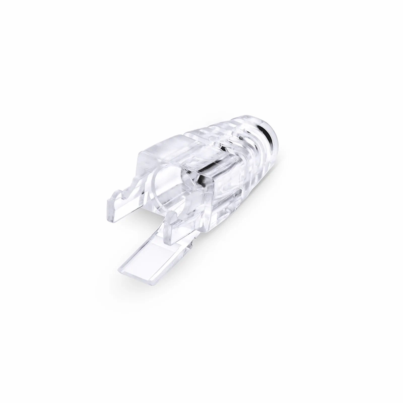 Cat6 RJ45 Strain Relief Boots, 6.0-6.5mm OD for Cat6 UTP 23~24AWG, F/UTP 26AWG Ethernet Network Cable, Transparent, 50PCS/Pack