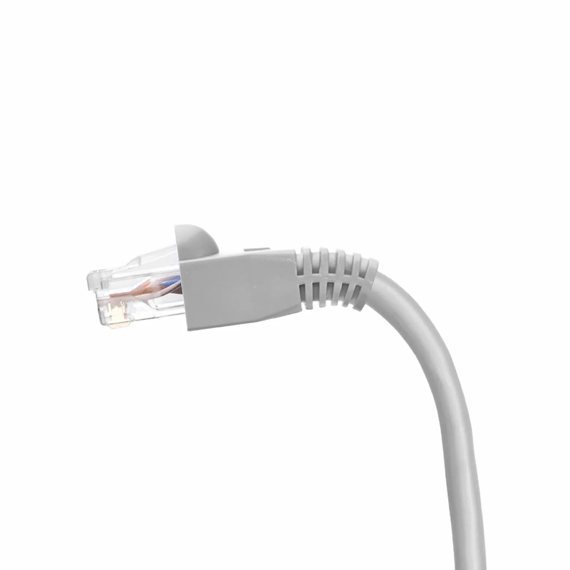Cat6 RJ45 Strain Relief Boots, 6.0mm OD for Cat6 UTP 23~24AWG Ethernet Cables, Gray, 50PCS/Pack