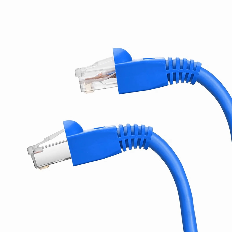 Cat6 RJ45 Strain Relief Boots, 6.0mm OD for Cat6 UTP 23~24AWG Ethernet Cables, Blue, 50PCS/Pack