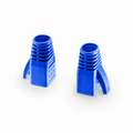 Cat6a RJ45 Strain Relief Boots, 7.5mm OD for Cat6a UTP 23AWG Ethernet Cables, Blue, 50PCS/Pack