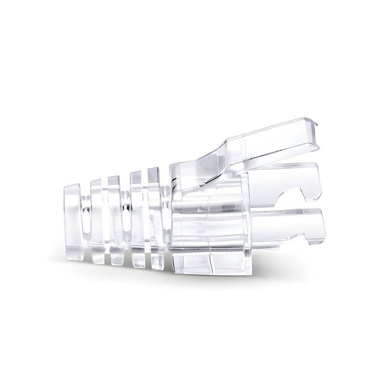 Cat5e RJ45 Strain Relief Boots, 5.8mm OD for Cat5e UTP 24AWG, F/UTP 26AWG Ethernet Network Cable, Transparent, 50PCS/Pack
