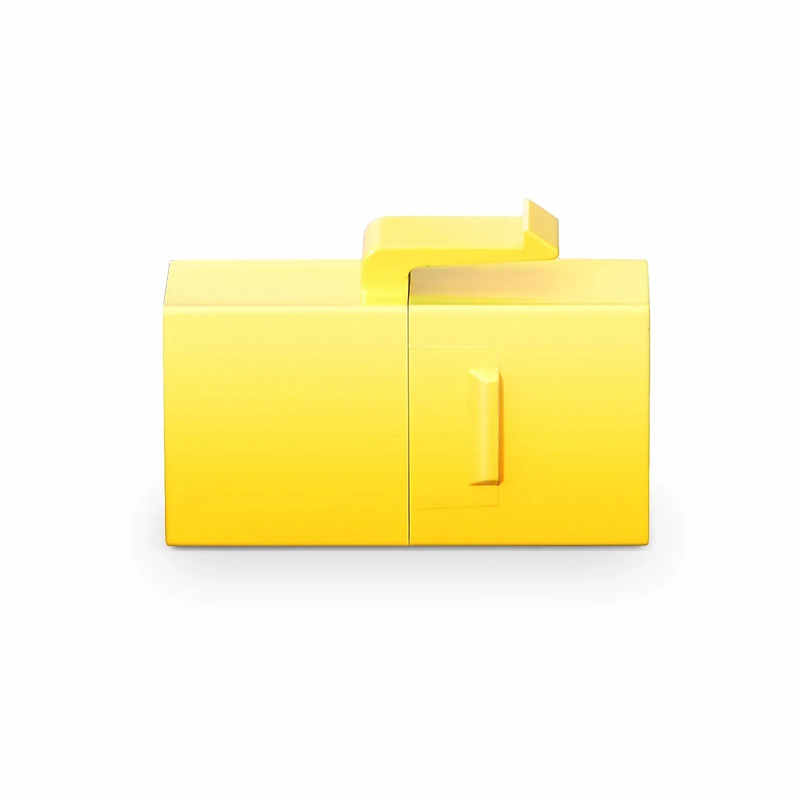 Cat6 Keystone RJ45 Coupler, Unshielded, Female to Female Insert Inline Coupler - Yellow (12pcs/Pack)