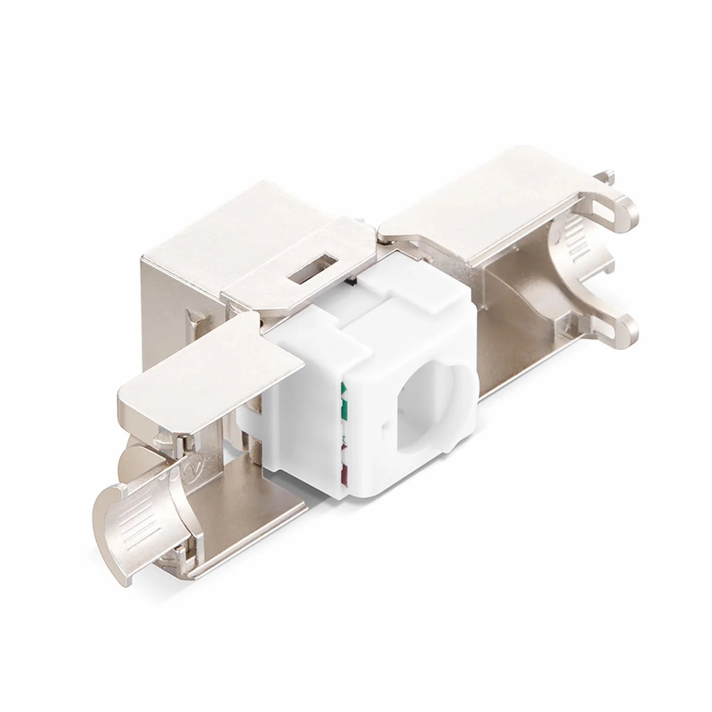 Mini Cat6 RJ45 (8P8C) Shielded Toolless Keystone Jack (12pcs/Pack)