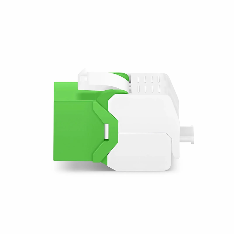 Cat6 RJ45 (8P8C) Unshielded Toolless Keystone Jack Module, Green (10 pcs/Pack)