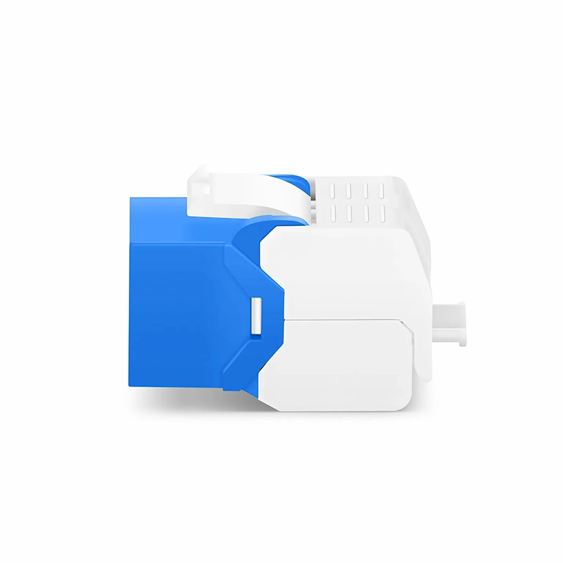 Cat6 RJ45 (8P8C) Unshielded Toolless Keystone Jack Module, Blue (10 pcs/Pack)