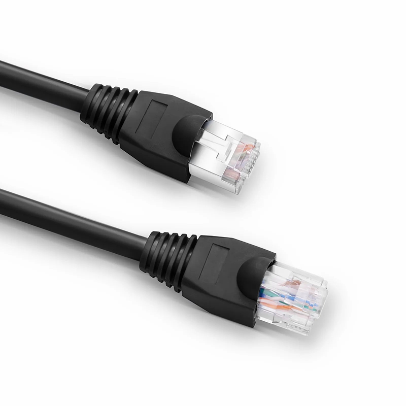 Cat5e/Cat6 RJ45 Strain Relief Boots, 5.5mm OD for Cat5e UTP 24AWG, Cat5e & Cat6 F/UTP 26AWG Ethernet Network Cable, Black, 50PCS/Pack