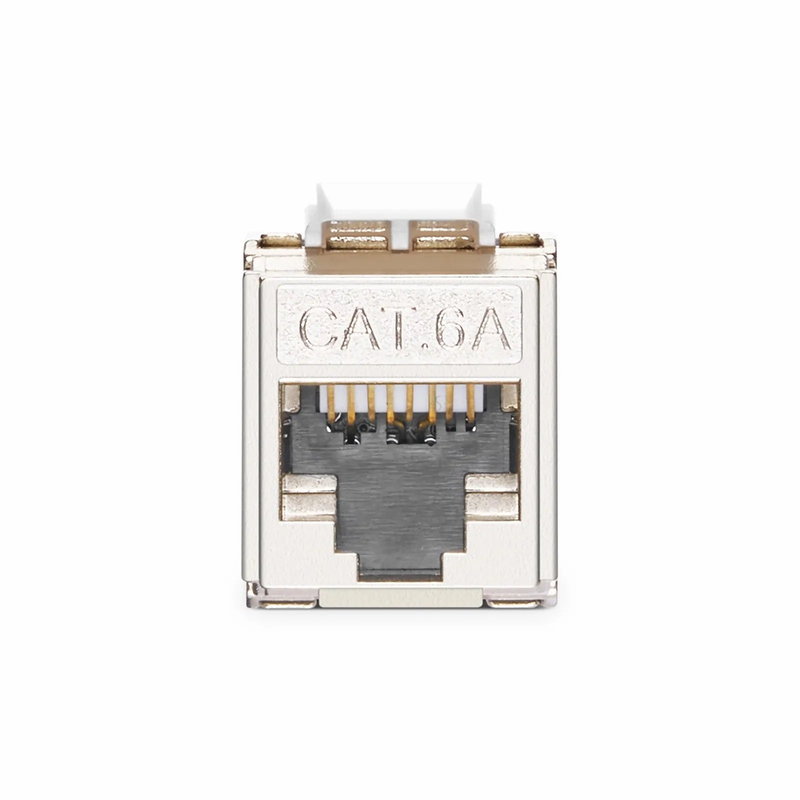 Mini Cat6a RJ45 (8P8C) Shielded Toolless Keystone Jack