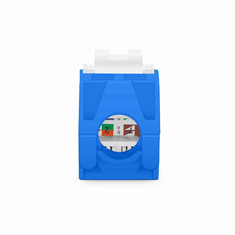 Cat6a RJ45 (8P8C) Unshielded Toolless Keystone Jack Module, White (10 pcs/Pack)