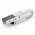 Cat5e/Cat6/Cat6a RJ45 Tool-Free Modular Plugs, Shielded Network Connectors for 23~26AWG Twisted Pair Solid or Stranded Cable (10/Pack)
