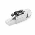 Cat7 RJ45 Tool-Free Modular Plugs, Shielded Network Connectors for 22~24AWG Twisted Pair Solid or Stranded Cable (10/Pack)