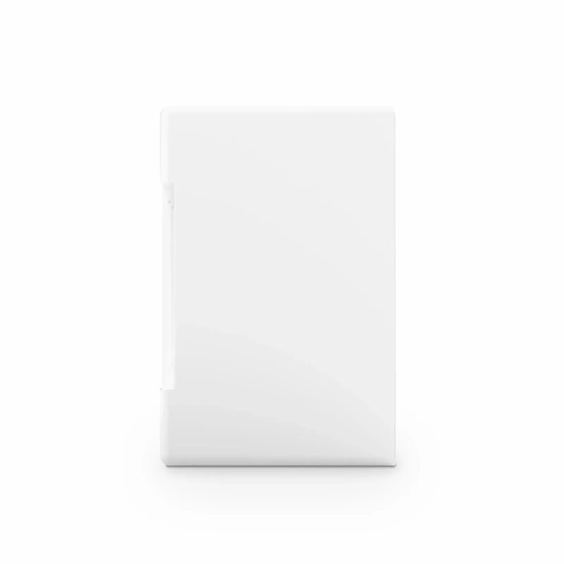 French-style Single Gang Back Box, White, 3.38" x 3.38"