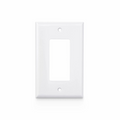 Single Gang Faceplate Frame, White, 4.87'' x 2.95''