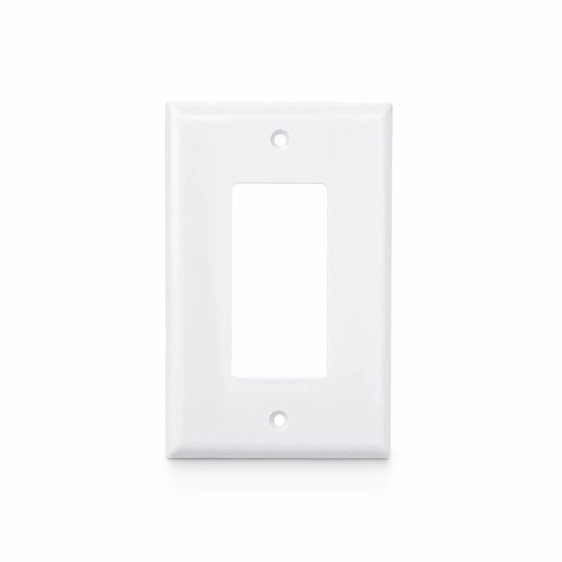 Single Gang Faceplate Frame, White, 4.87'' x 2.95''