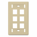6-Port, Label Pockets, IvoryFlat