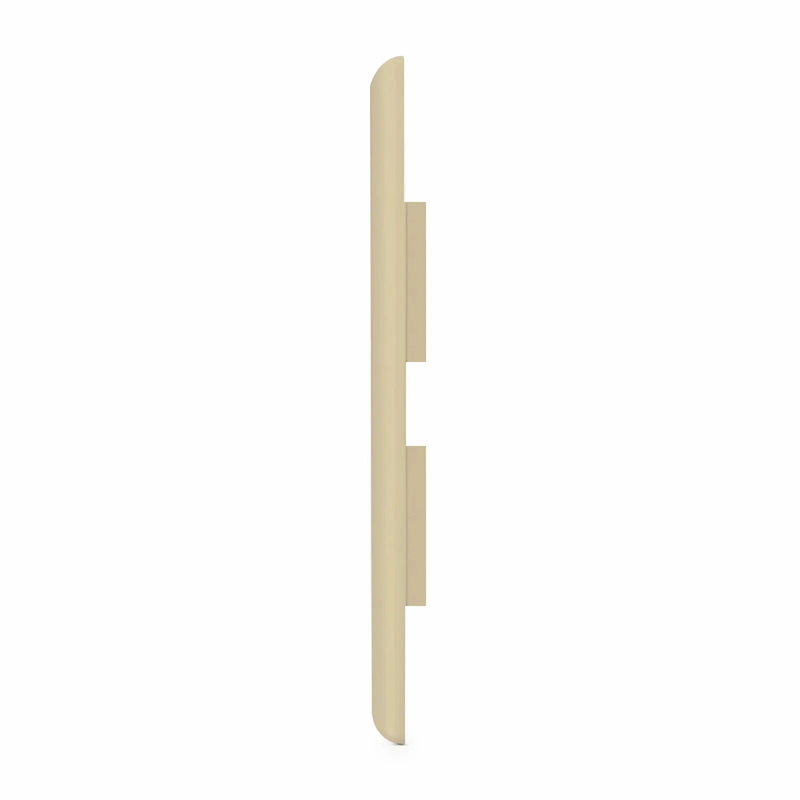 SyncEase Single Gang Two Port Keystone Faceplate, Label Pockets, Ivory