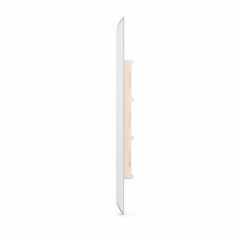 SyncEase Stainless Steel Three Port Keystone Single Gang Wall Plate