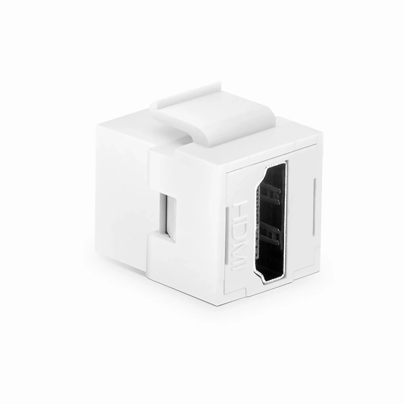 HDMI Feedthrough SyncEase Connector, White Housing
