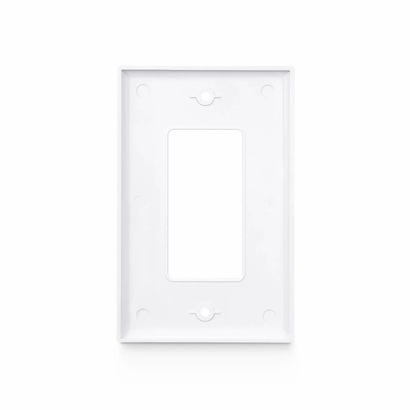 Single Gang Faceplate Frame, White, 4.87'' x 2.95''
