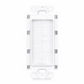 Faceplate Frame Keystone Insert, Brush, White, 4.09'' x 1.79''