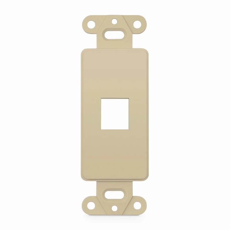 SyncEaseFFSystemâ„¢ Faceplate Frame Keystone Insert, 1 Ports, Ivory, 4.09'' x 1.4''