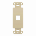 SyncEaseFFSystemâ„¢ Faceplate Frame Keystone Insert, 1 Ports, Ivory, 4.09'' x 1.4''