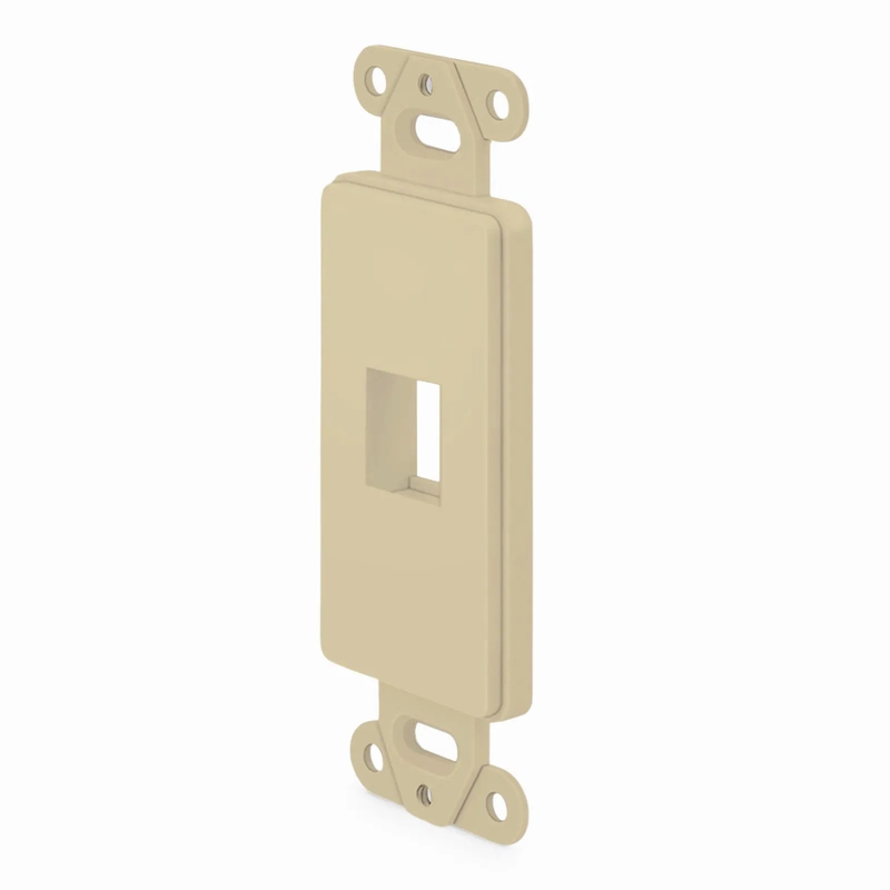 SyncEaseFFSystemâ„¢ Faceplate Frame Keystone Insert, 1 Ports, Ivory, 4.09'' x 1.4''