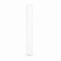 British-Style Single Gang Faceplate Frame, White, 3.38"x3.38"
