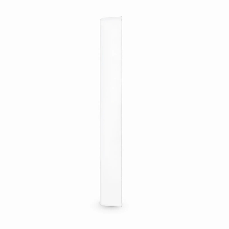 British-Style Single Gang Faceplate Frame, White, 3.38"x3.38"