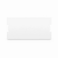 Blank MOS Module, 1 Units High, White