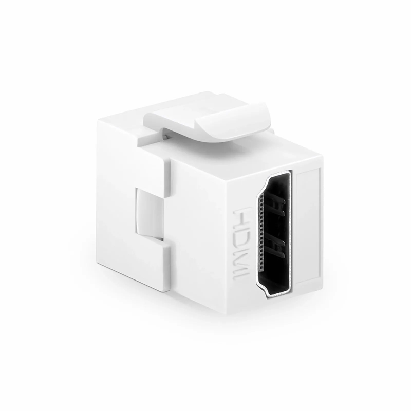 HDMI Feedthrough SyncEase Connector, White Housing