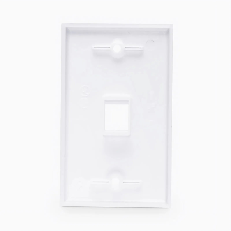 One Port Keystone Single Gang Wall Plate