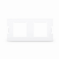 2-Port MOS Adapter, 1 Unit High, White