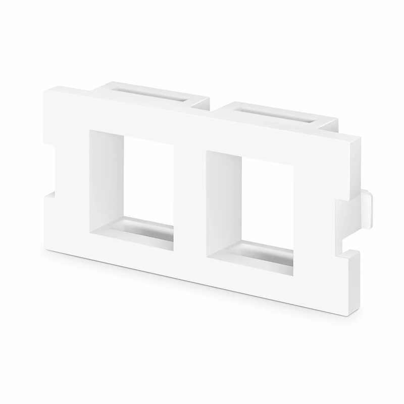2-Port MOS Adapter, 1 Unit High, White