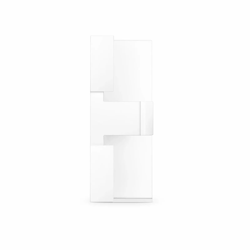 2-Port MOS Adapter, 1 Unit High, White