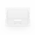 1-Port Angled MOS Adapter, 1.5 Units High, White