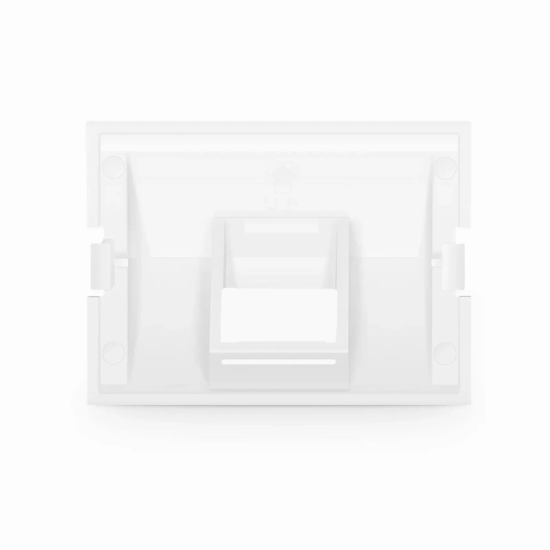 1-Port Angled MOS Adapter, 1.5 Units High, White