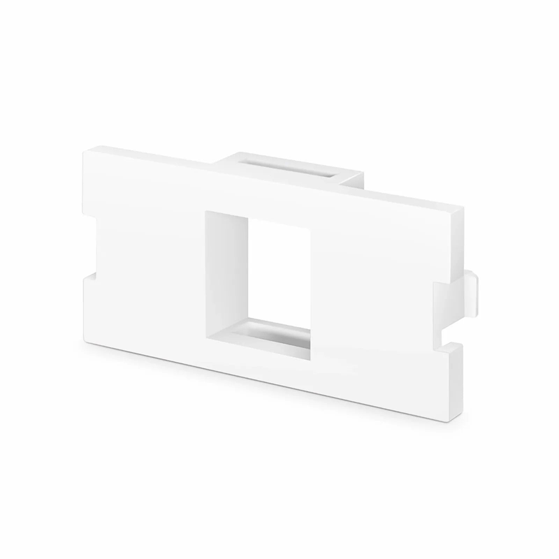 1-Port MOS Adapter, 1 Unit High, White